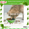 Top vendendo FDA grau facilmente transportar Silicone Pet Feeder Bowl